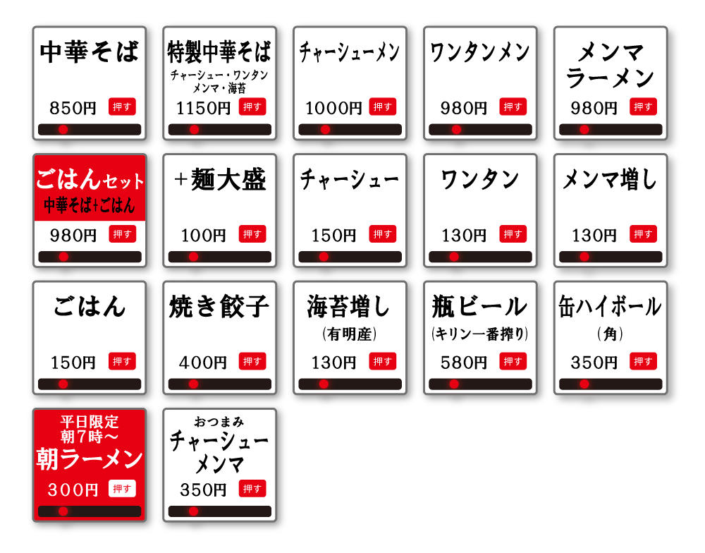 中華そばこいけメニュー